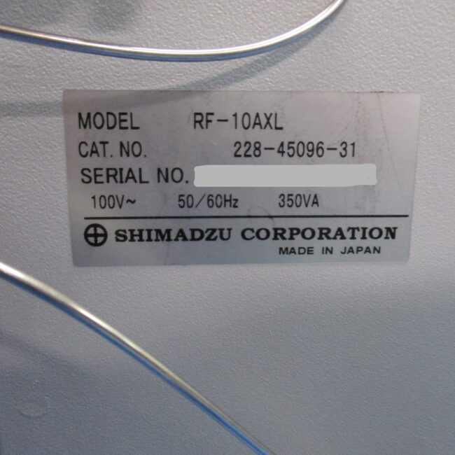 島津製作所/SHIMADZU 高速液体クロマトグラフ RF-10AXL 蛍光検出器 （1336）